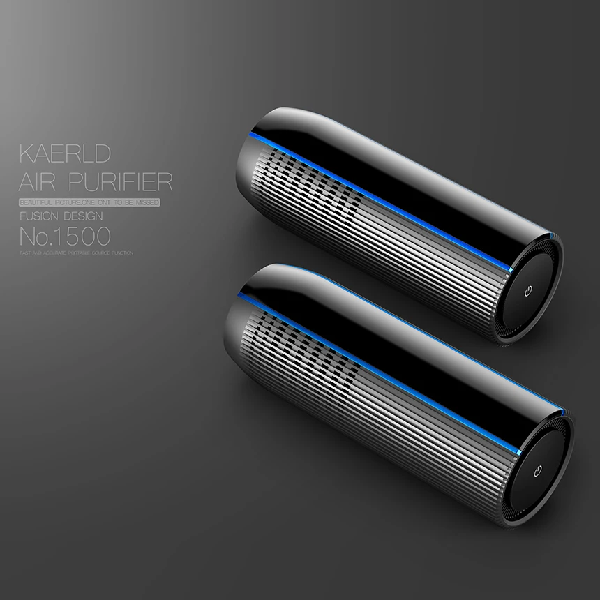 Aluminum material with air quality display smart Hepa air purifier