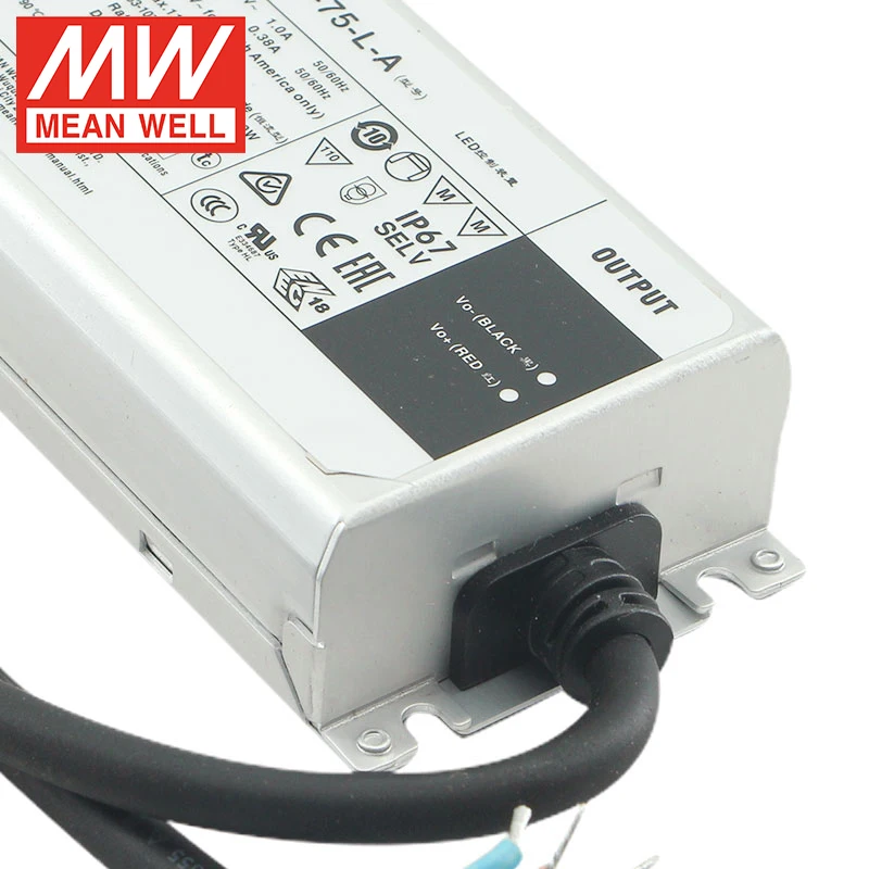 MEAN WELL XLG-75-L-A Constant Power Mode Output Metal Case IP67 Led Driver