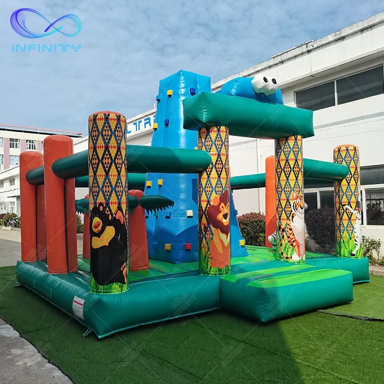 Bouncing Castle Kids Commercial Bounce House Inflatable Bouncer Jumping Castle Climbing Tower
