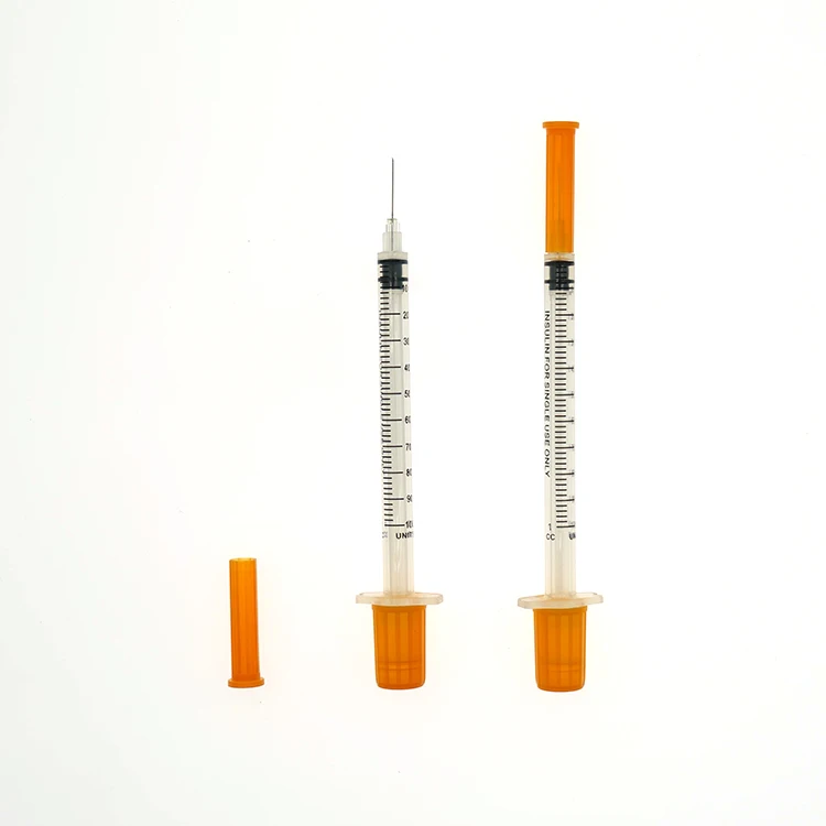 Sterile Disposable 1ml Syringe For Diabetes With Needle