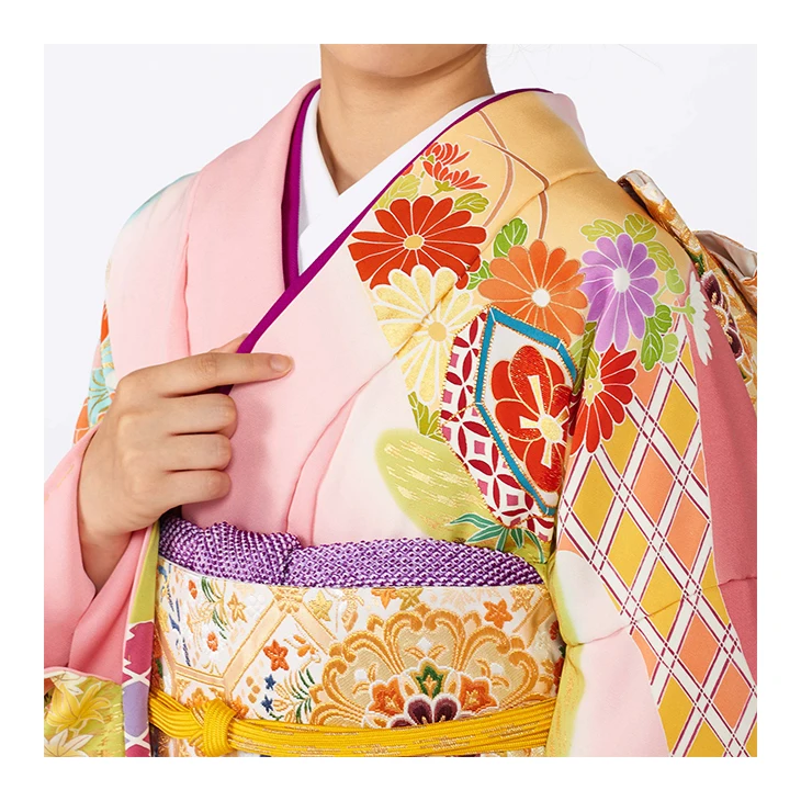 Keicho luxury handmade beautiful furisode cortos yukata kimono fashion