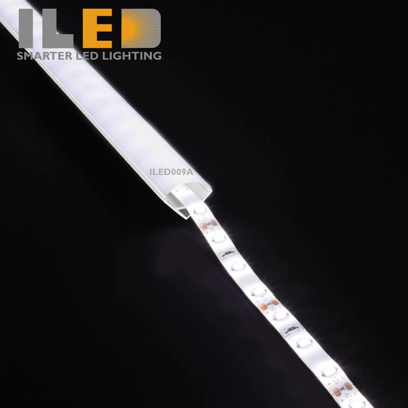 Customized Length V Shape Corner Aluminum LED Profile for Housing Cabinet LED Lighting Strip