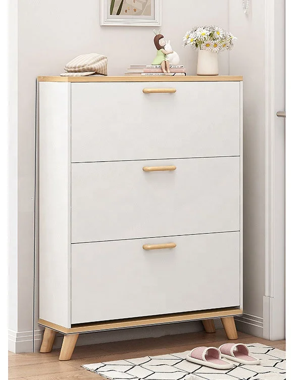 VIC Tipper shoe cabinet household door outside the corridor new entry door closet door storage Economical simple shoe rack