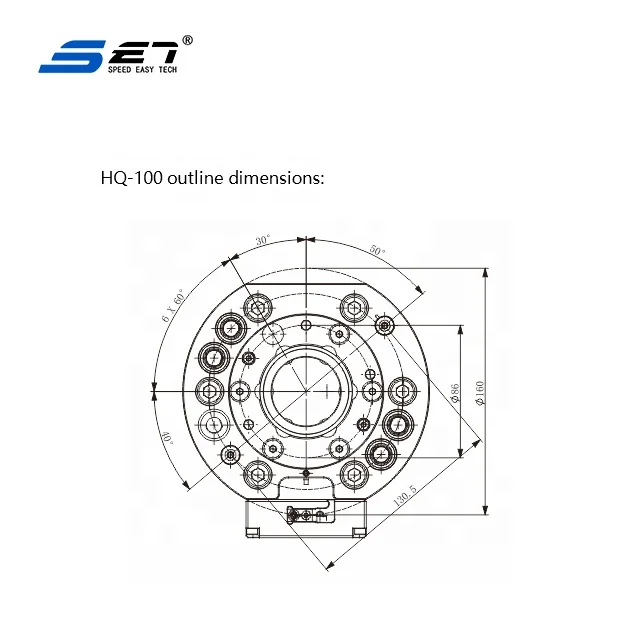 HQ-100 Automatic Pneumatic Tools Arm Mechanical Hand Quick Change Device For Double Constraints