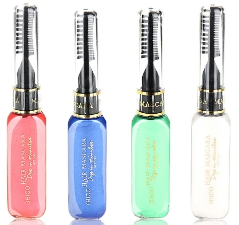 Professional 10 colorsHair Dye Temporary Hair Color Stick Non-toxic Salon Diy Hair Dyeing Mascara Great Gift for Girls