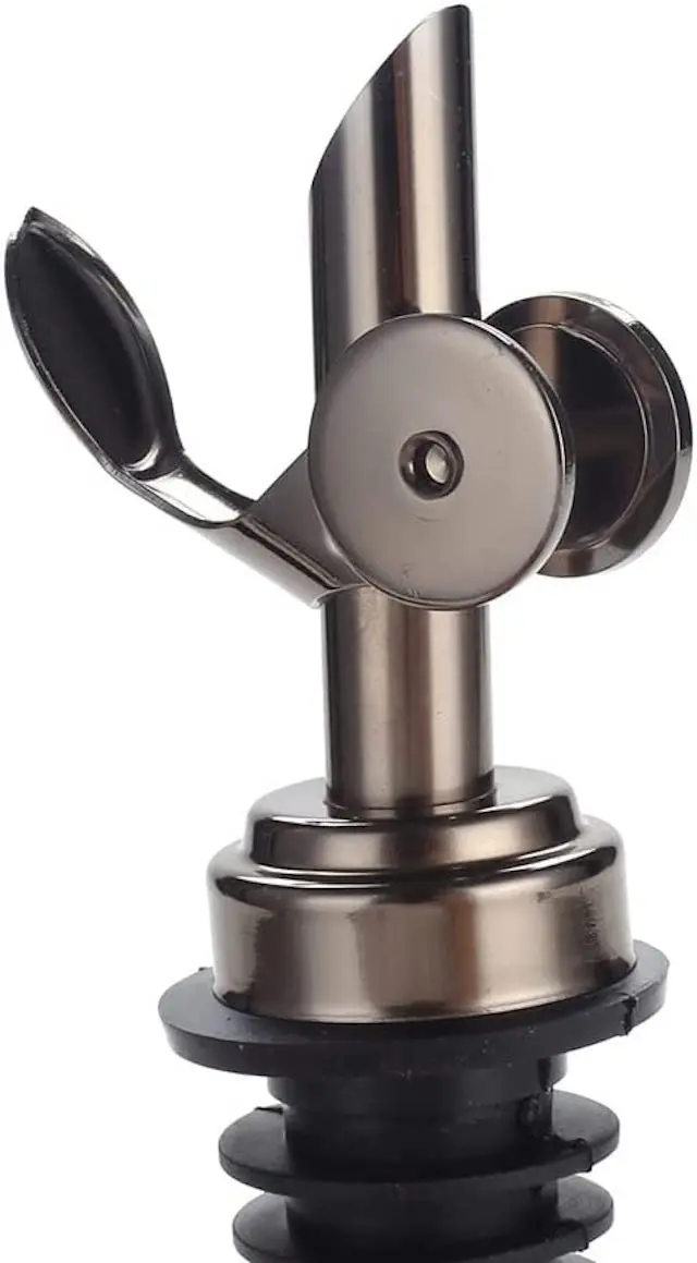 Auto Flip Olive Oil Dispenser Spout for Balsamic Alcohol Pourer Spouts Liquor Bottle Pourers Stainless Steel Pourers Gold