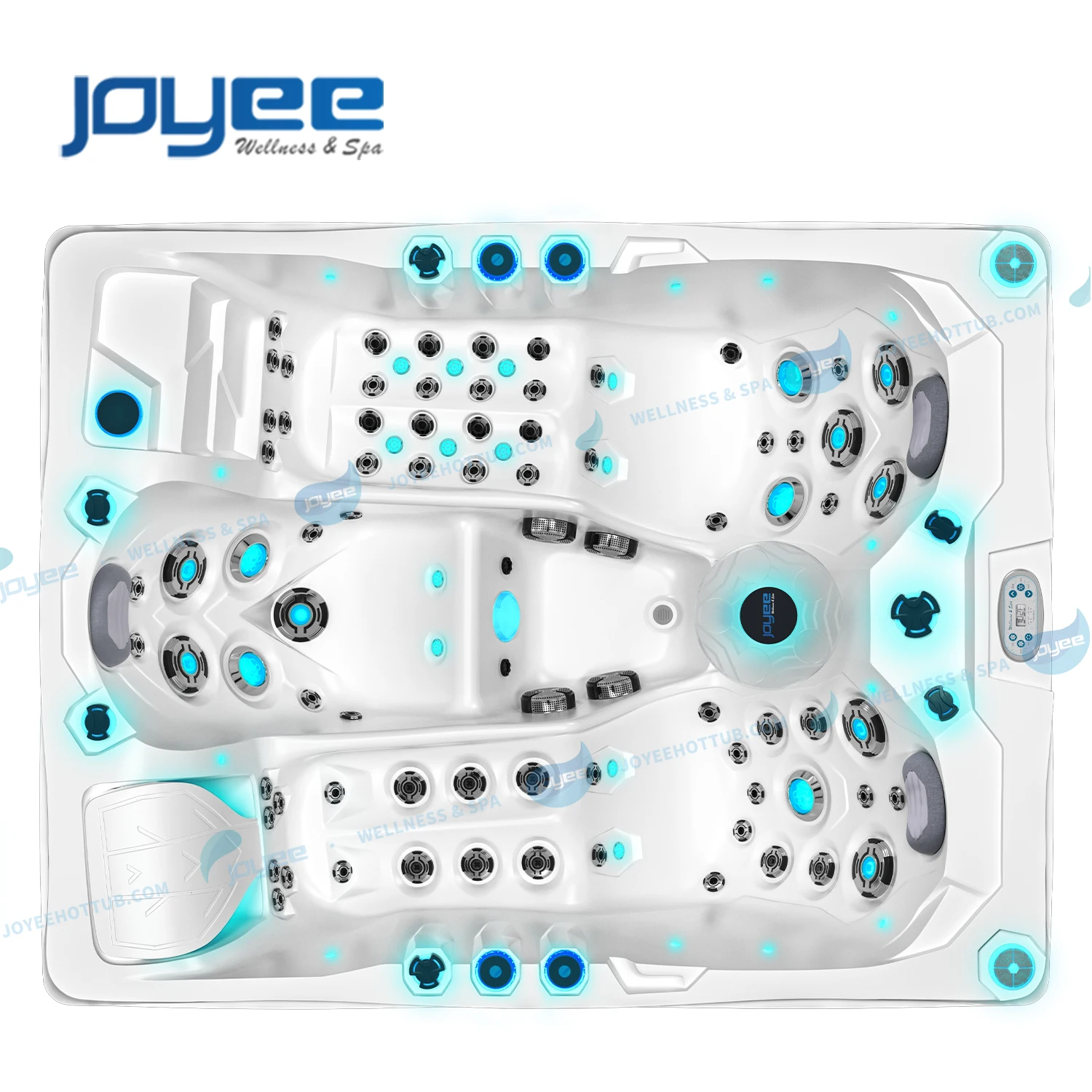 JOYEE Europe 3 persons Luxury Outdoor Tub hydro massage balboa spa hottub Jets Hot Tub Spa hottub outdoor spa with speaker