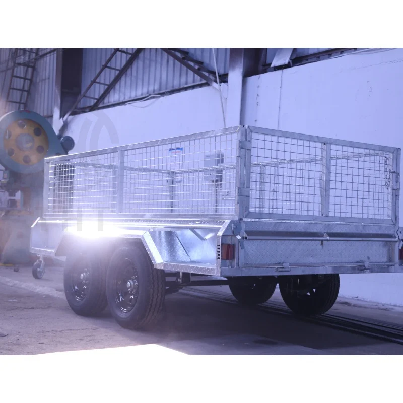 Long service life tandem axle Transportation of heavy objects 10x5 Galvanized Tandem Box Trailer 2000kg ATM