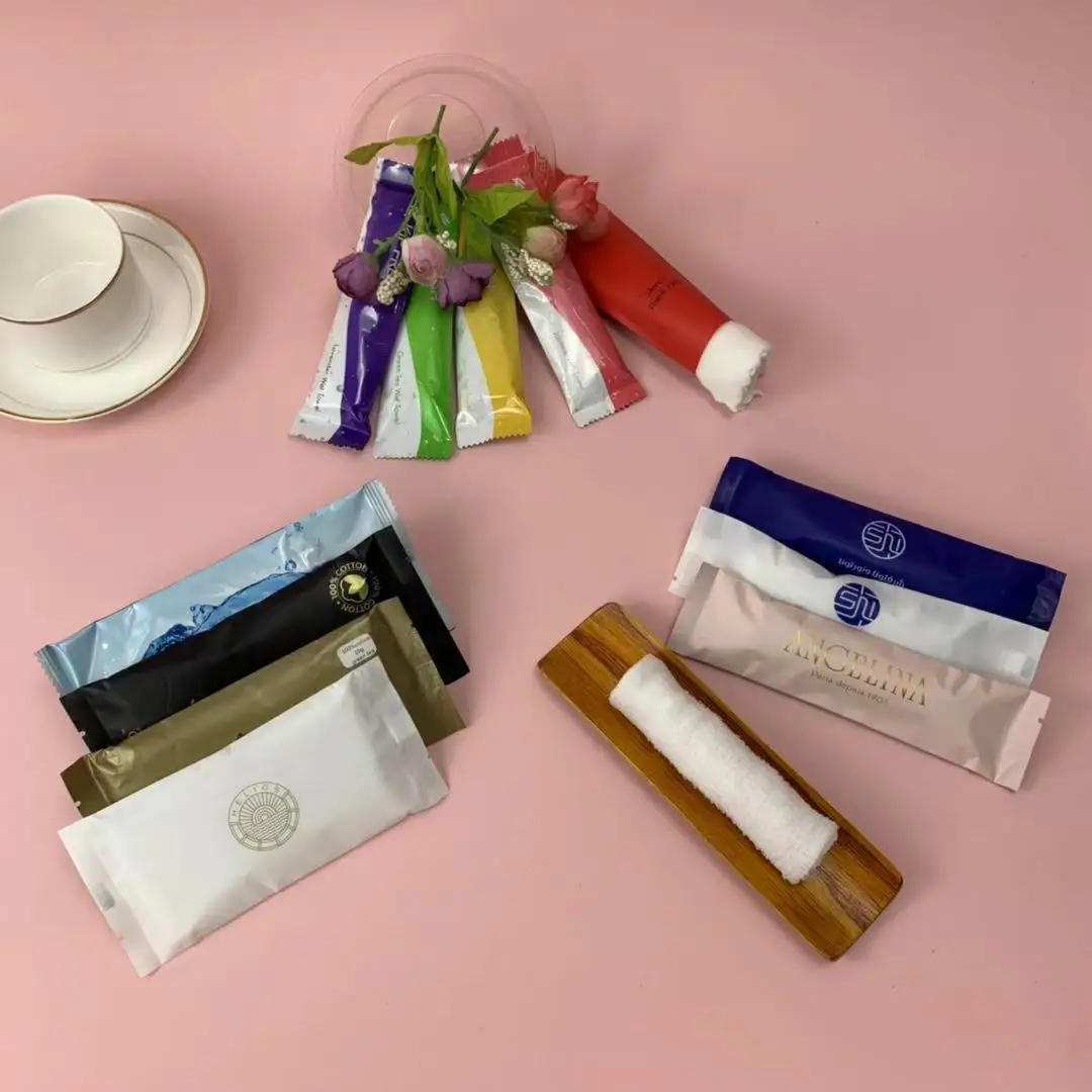 100% cotton refreshing wet towel oshibori towel  moist wipes for multiple use