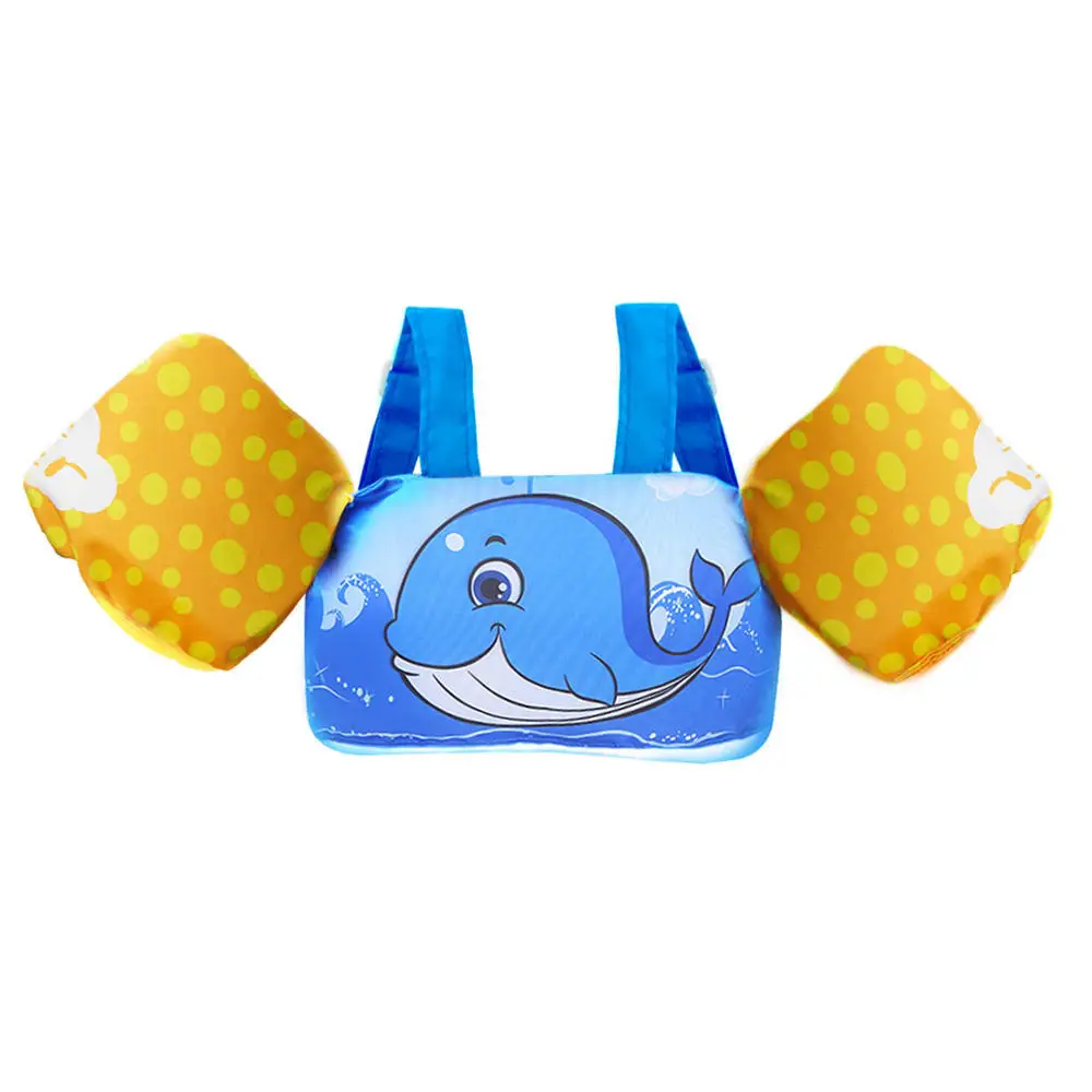 Customized logo Toddler Kids Swim Vest With Shoulder Strap - Float Swimwear For Girls & Boys, Beach Pool Kids Swim life vest