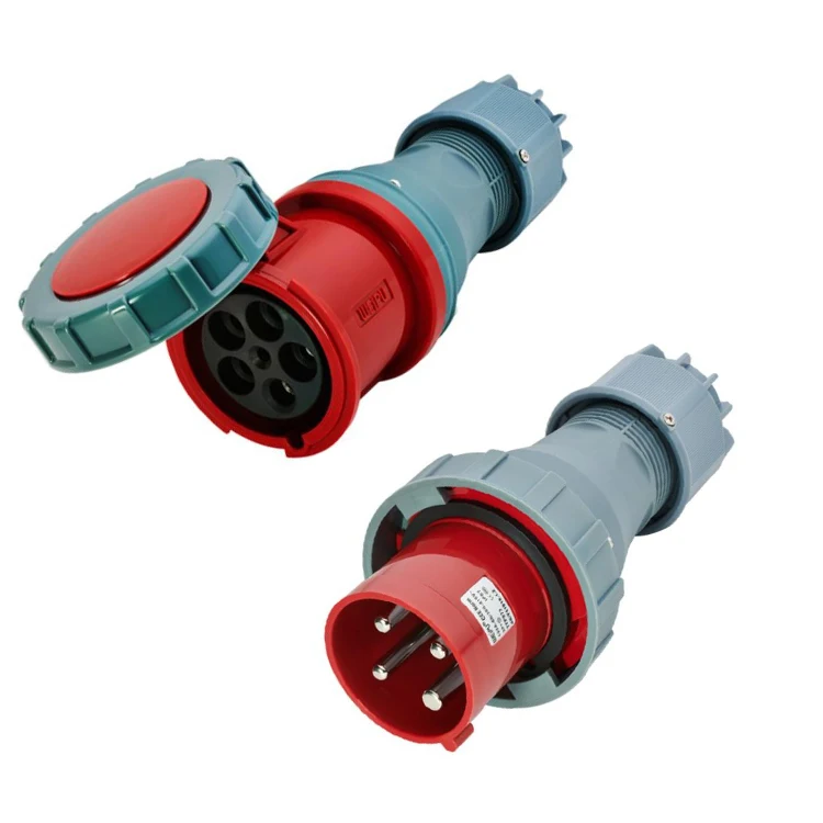IP67 waterproof 125A 5Pin extension power cable with male and female plug