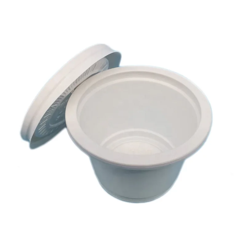 2500PCS 1 oz 30 cc individual lid biodegradable corn starch to go deli food portion sauce container cups disposable sauce cup