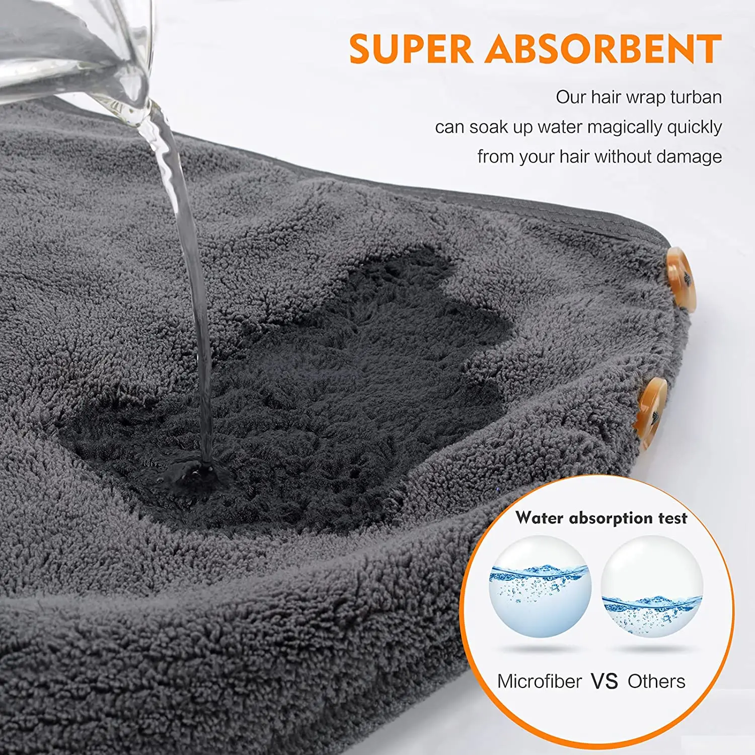 Wholesale Quick Drying Wrap Microfiber Hair Towel, Custom Micro Fiber Hair Turban Towel For Women