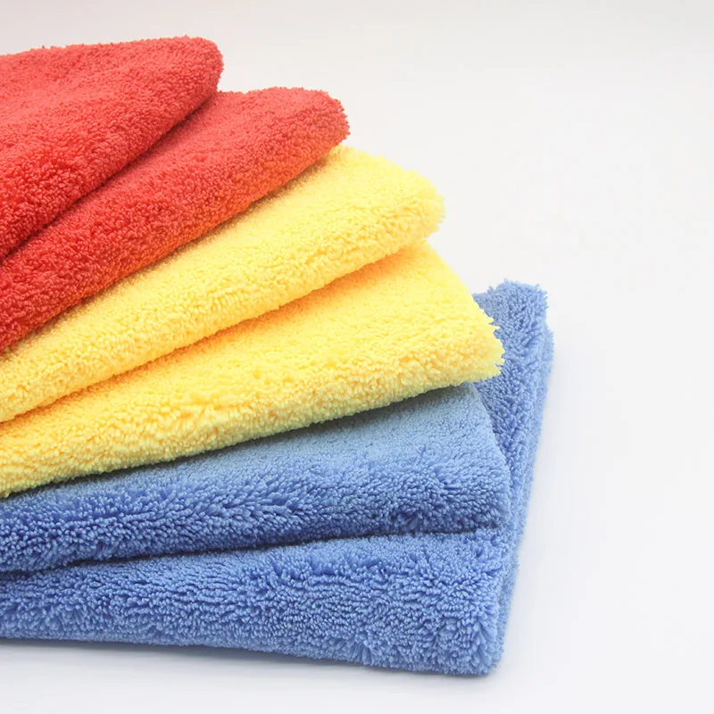 
Long pile thick edgeless untrasonic cutting detailing cloth car drying microfiber cleaning cloth car wash clothcar clothes 