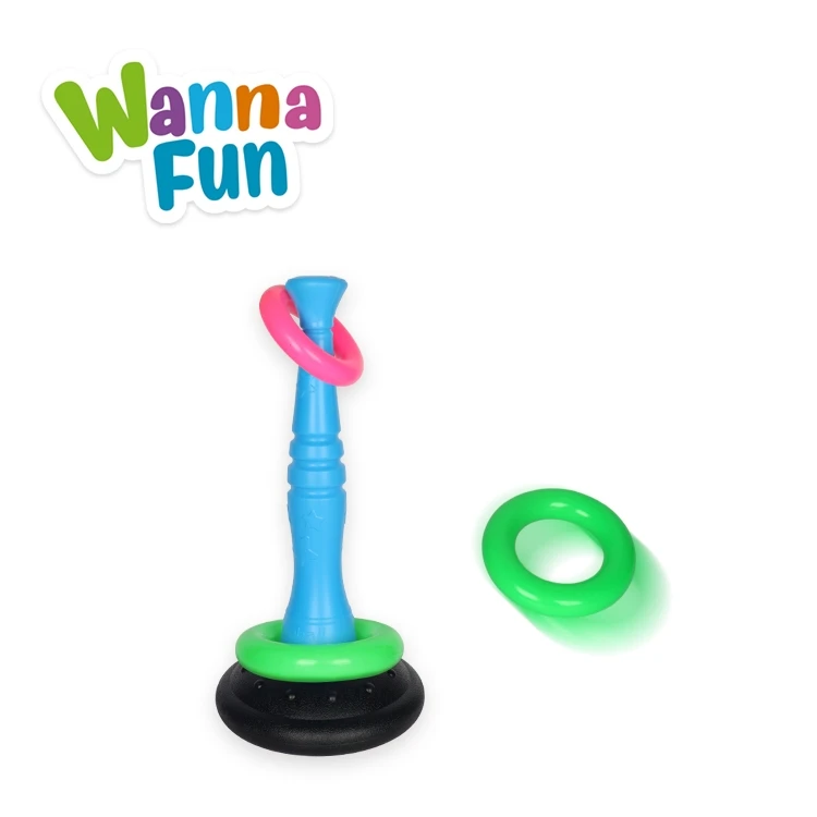 2 In 1 Sports Toy Throwing Exercise Trainer Outdoor Baseball Set Toys Plastic Ring Toss Game