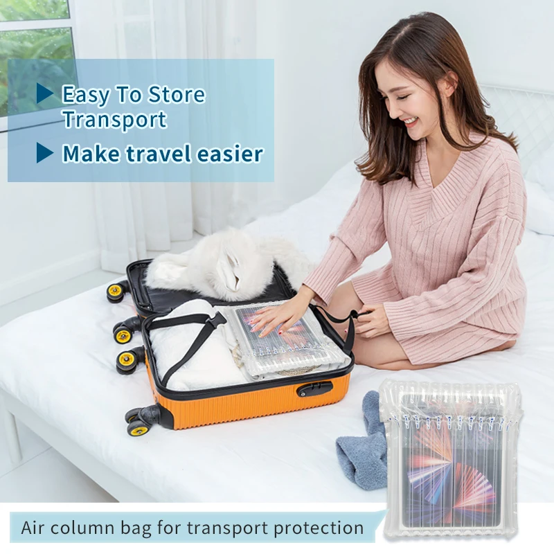 Plastic Sealed Air Column Bag Inflatable Cushion Air Bubble Bag Wrap for 14inch 15 inch Laptop Mobile Phone Case Packaging Bag