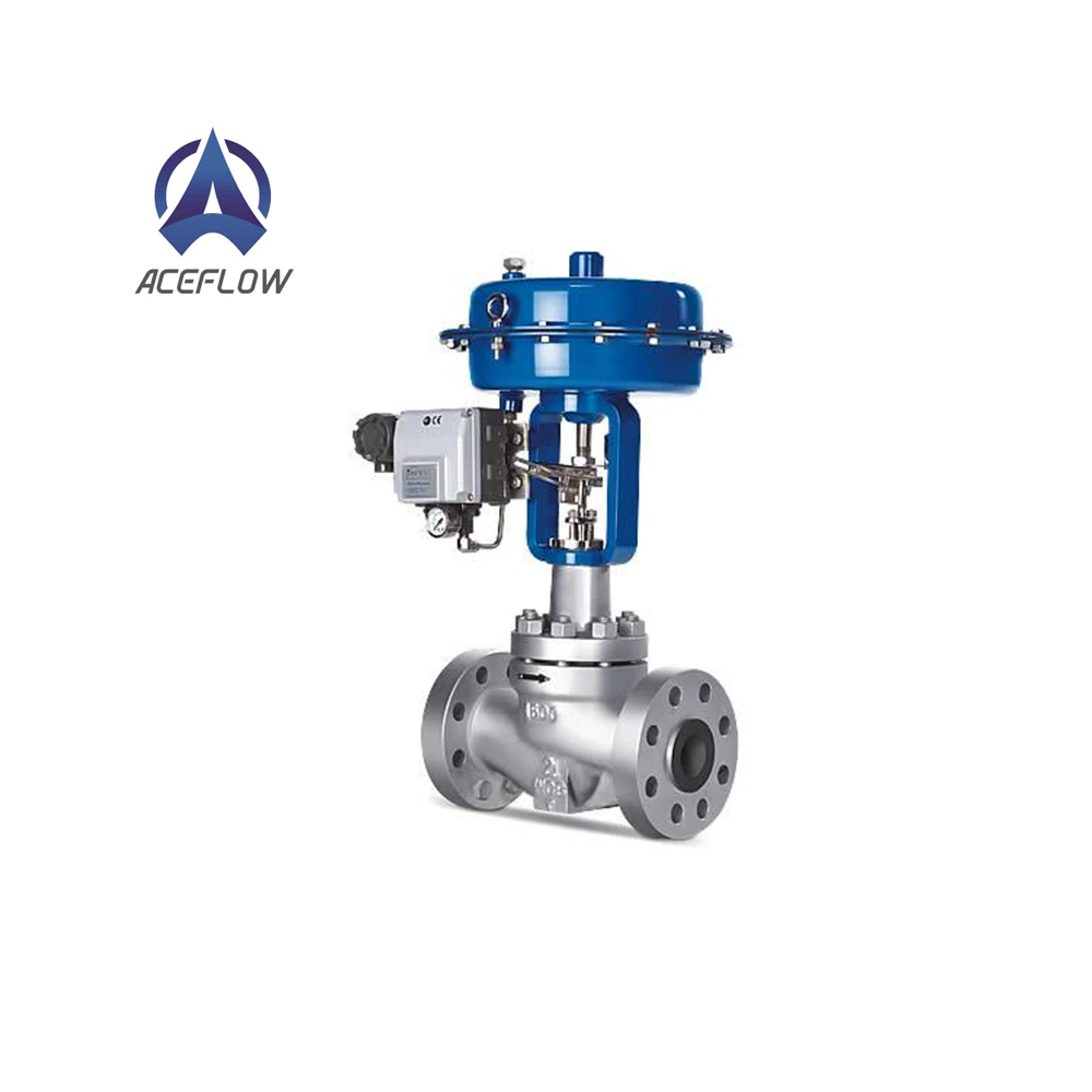 High temperature steam gas liquid graphite packing 304 STL socket weld customized pneumatic control globe valve