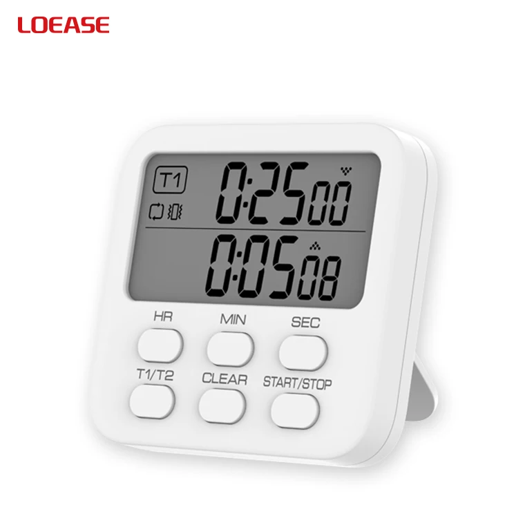 Dual Channel Digital Cooking Timer 2 Groups of Timer for Kitchen