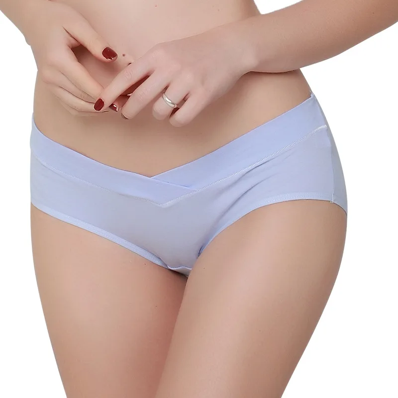 Женские мягкие трусики, нижнее белье, V-образные Трусики-бикини, трусики для беременных