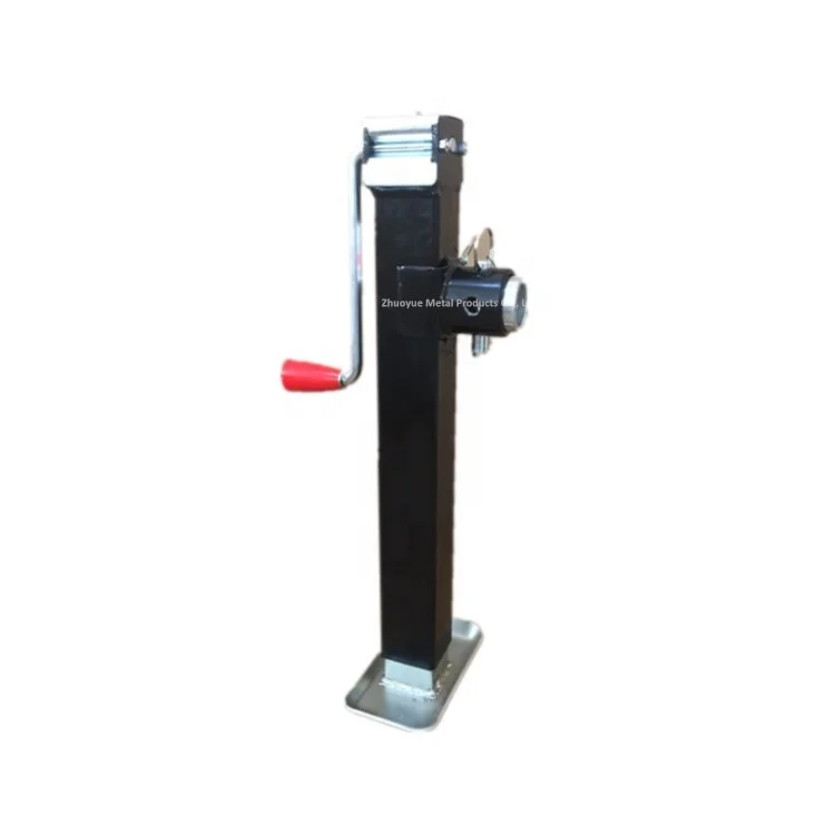 Factory Price 5000LBS Trailer Jack Heavy Duty Side Wind Black Trailer Support Legs