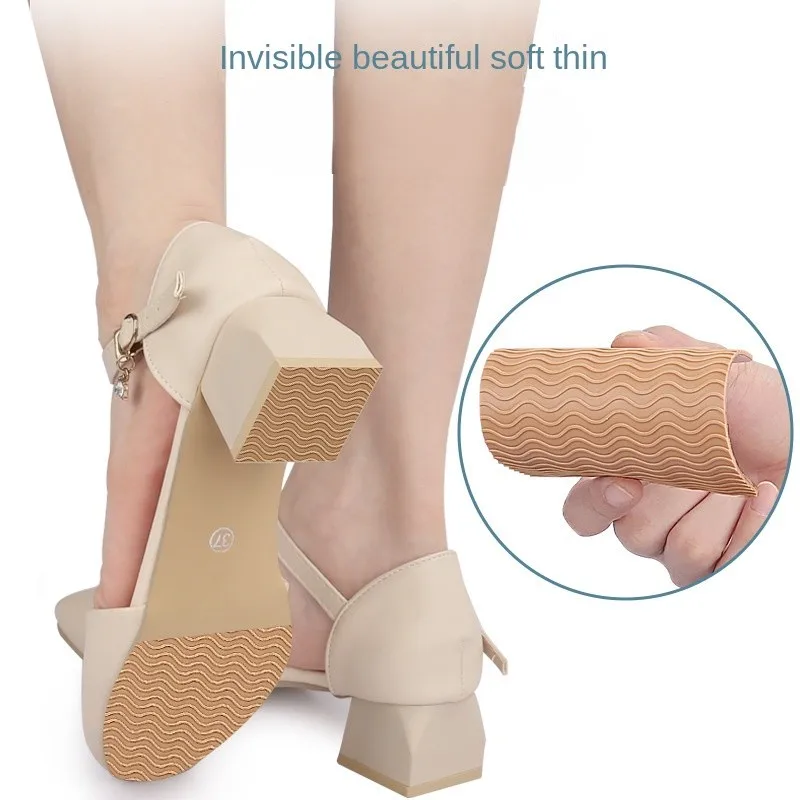 Sole anti- high heel shoes  Palm silencer wear-resistant non- self-adhesive shock absorbing sole  for shoe