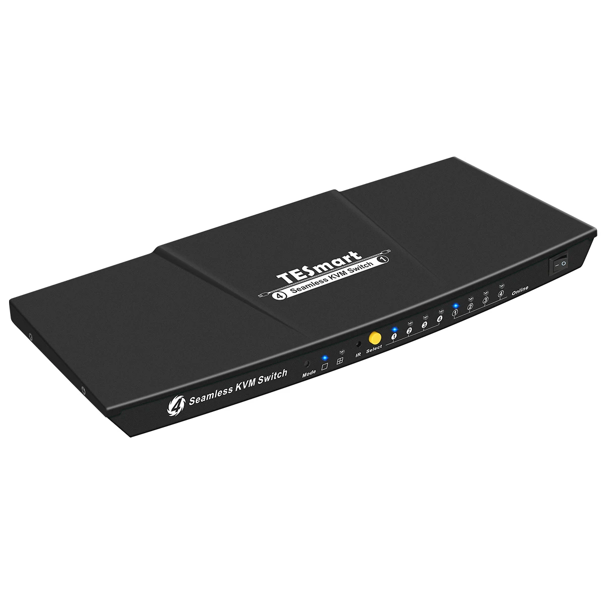 Seamless Switching  4 Port KVM Switch Multiviewer with extra USB2.0