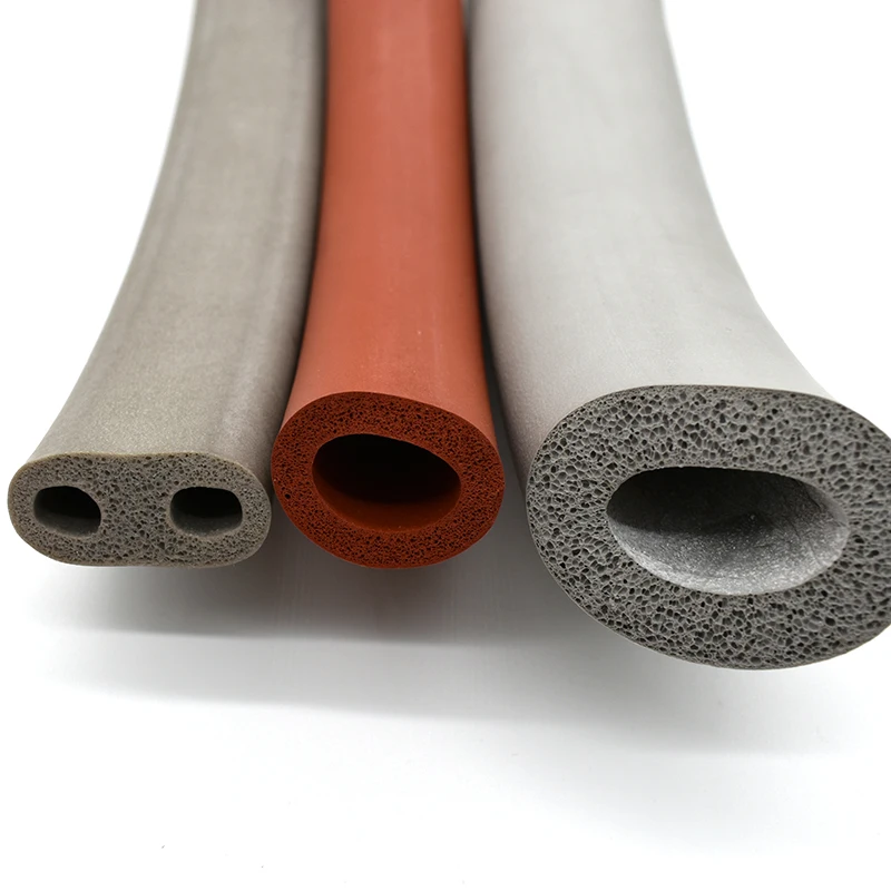 Colored silicone rubber foam sponge tube factory