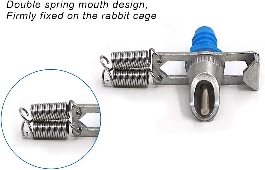 Синий цвет оцинкованная пружинная фурнитура автоматическая клетка для кролика поилка сосков