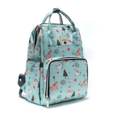 Multi-functional backpack for mothers and infants two shoulders large capacity waterproof diaper bag