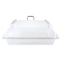 Crystal Clear plastic retangular full size 1/1 GN pan food cover for kitchen canteen used