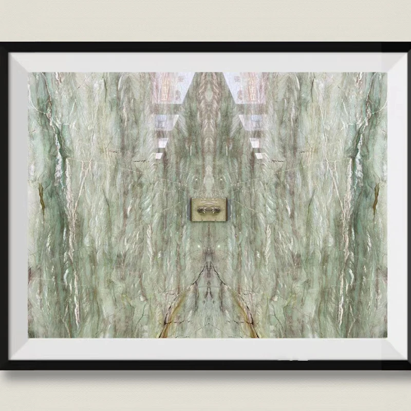 AST natural stone interior wall decoration tiles Gaya green marble big slab for home