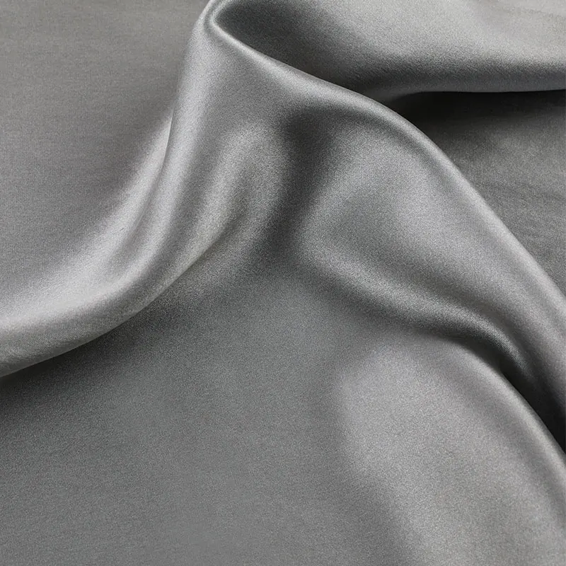 
Silk Fabric Wholesale Stretch Satin Print Plain Woven Natural Mulberry Silk Charmuse Fabric 6A 16MM Silk Fabric with OEKO-TEX100 