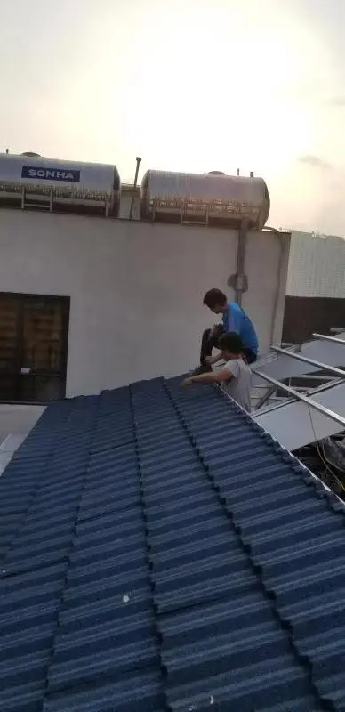 Ethiopia onstruction Materials Affordable Price 50 Years Warranty Metal Stone Coated Roofing Tiles