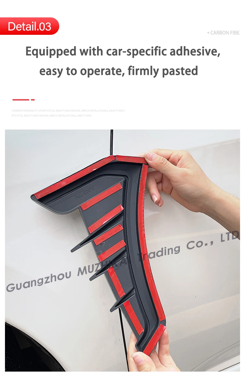 New patented products Auto Side Vent car Side Fender Vent Trim for Toyota