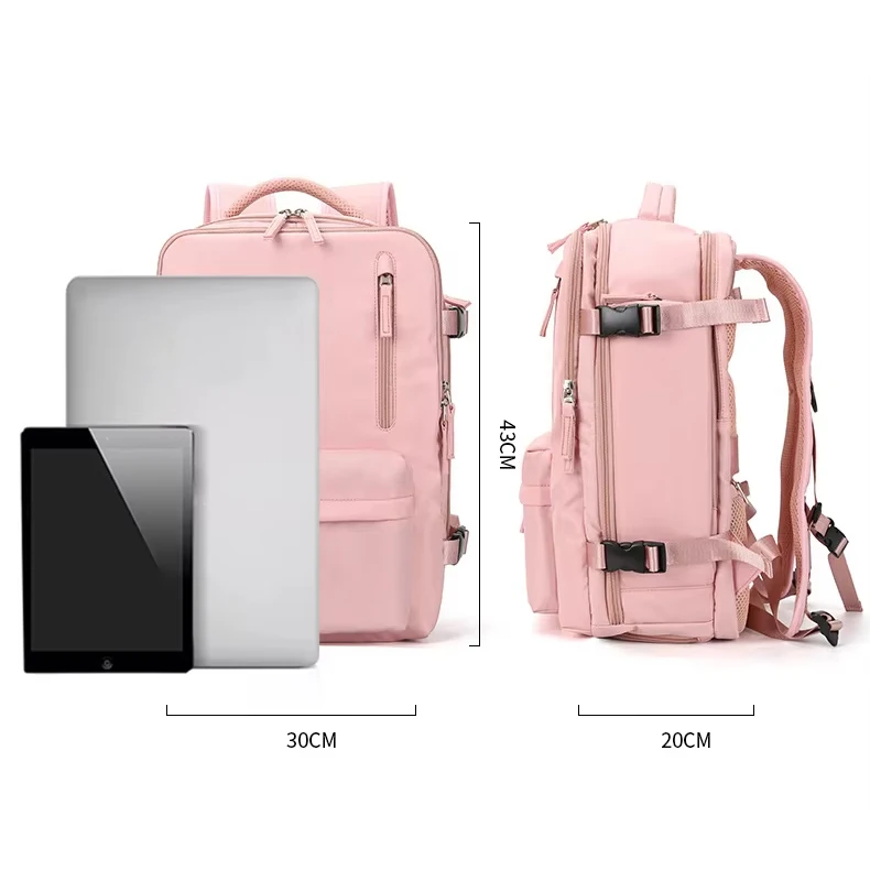 Waterproof Outdoor Sports Rucksack Casual Daypack School Bag Fit 16 Inch Laptop with USB Large Travel Backpack Women and Men