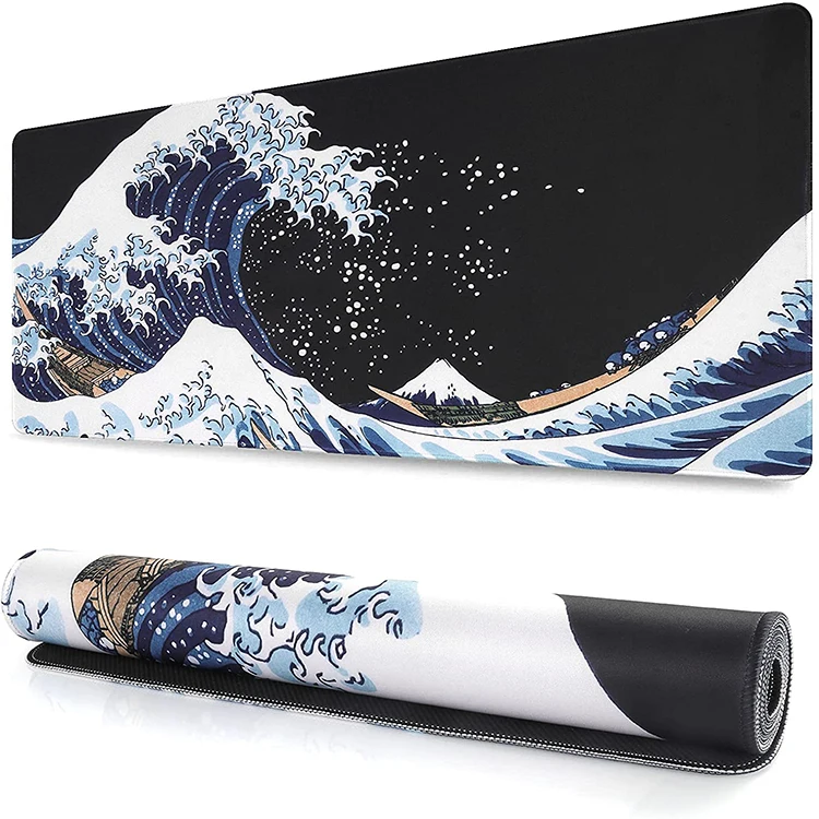 Large DIY Anime Landscape Gaming Mousepad XXL Anti-Slip Rubber Desktop Mat Customised Mouse Pad