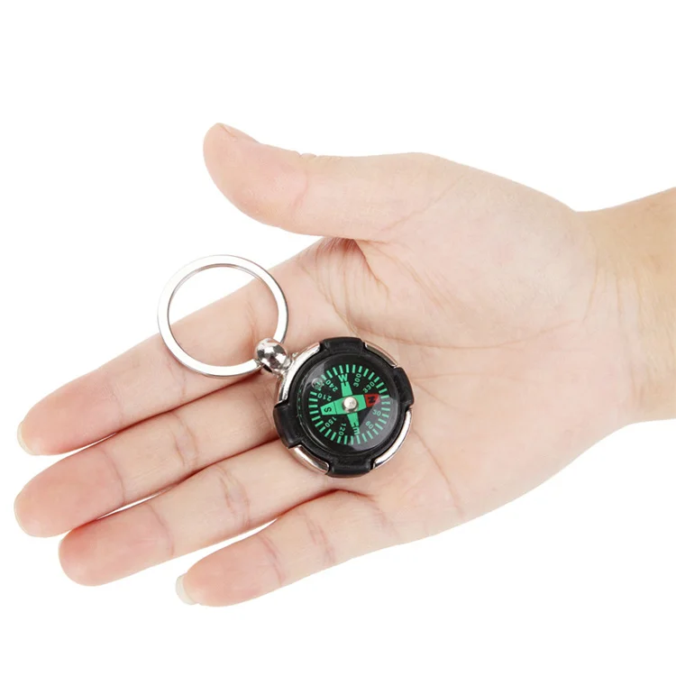 WQF-025 Mini Hanging Compass Portable Handheld Outdoor Sport Camping Hiking Emergency Survival Key Chain Compass
