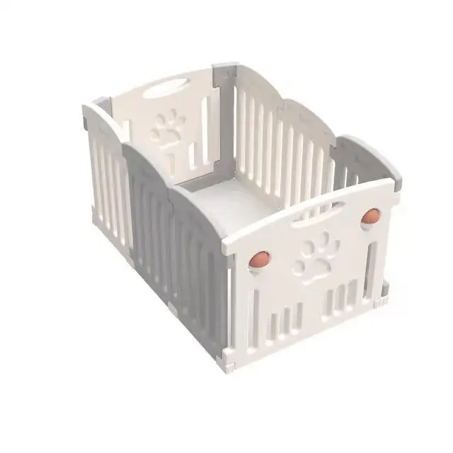 2021 ABST Plastic Portable Eight Sided Pet Playpen Indoor Outdoor Dog Playpen Cat Cage Playpen Cat and dog Home Cages