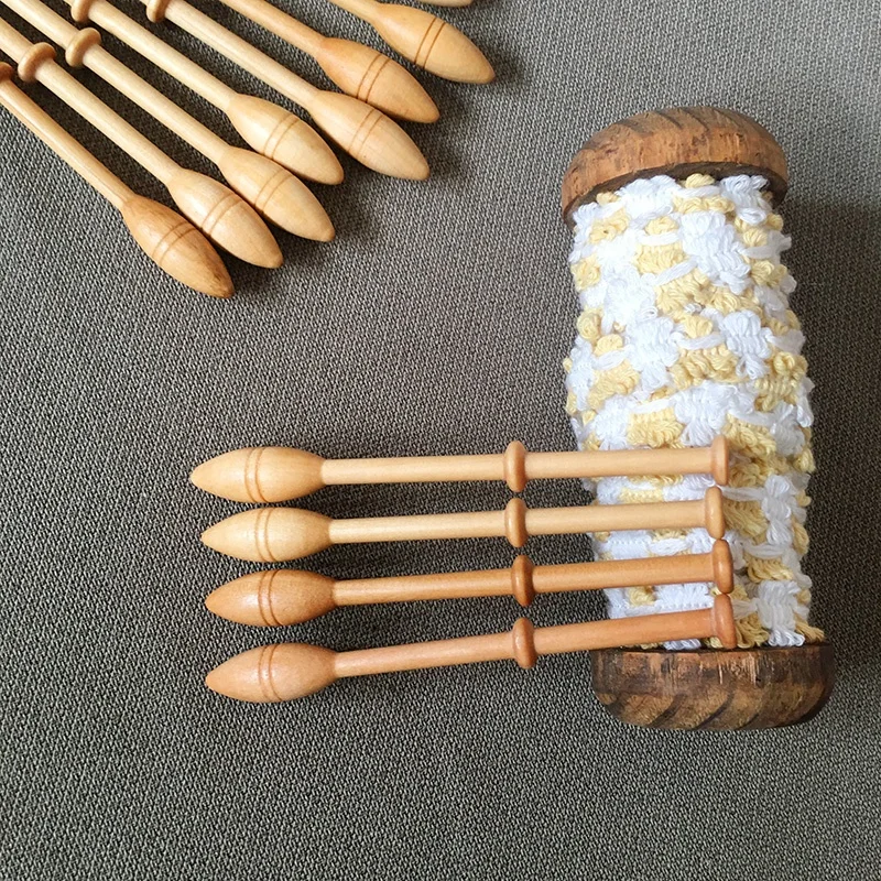 DIY Wooden Tool Craft Weaving Tool Wooden Bobbin Lace Weaving Wooden Lace Bobbin