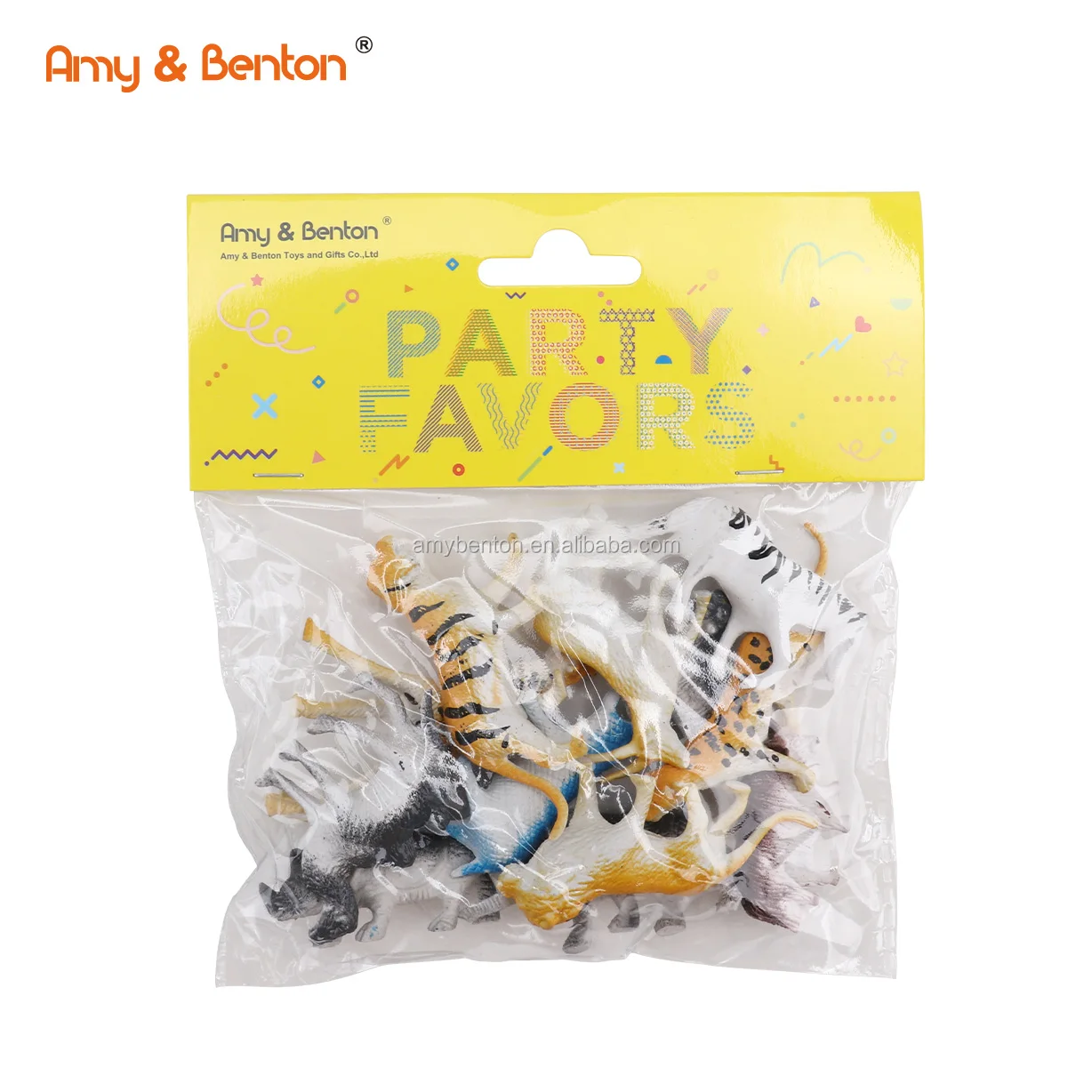 12PCS Zoo toy set realistic plastic mini animal toy for kids gift