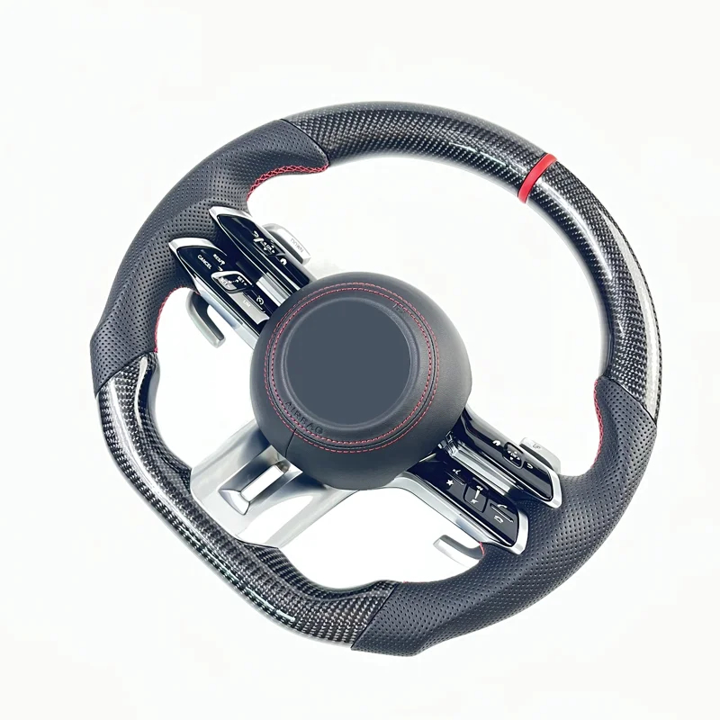 Руль из углеродного волокна для Mercedes Benz AMG W204 W205 W211 W203 W212 W176 W213 Cla W210 W124 W177 W221 A C E S Class