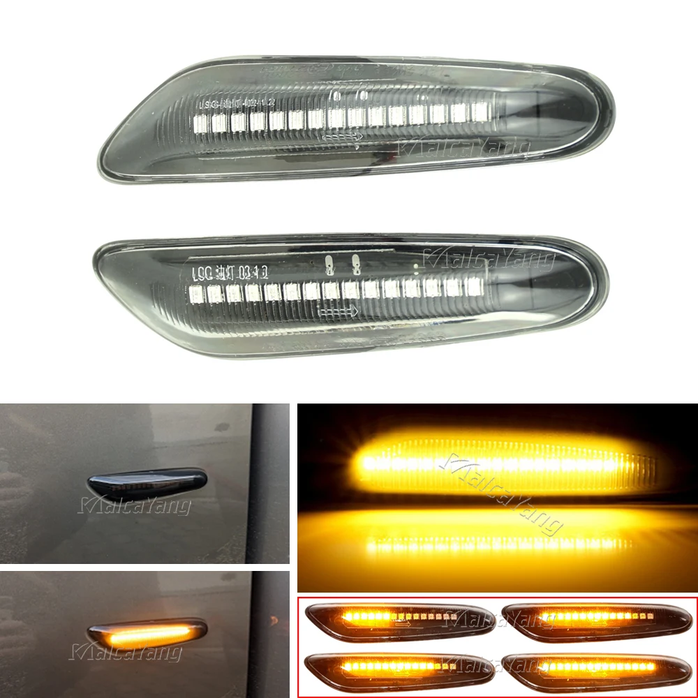 Dynamic LED Turn signal light Side Marker For BMW E60 E61 E90 E91 E87 E83 E84 E88 E92 E93 E82 E46 1 3 5 series x1 x3 2004-2010
