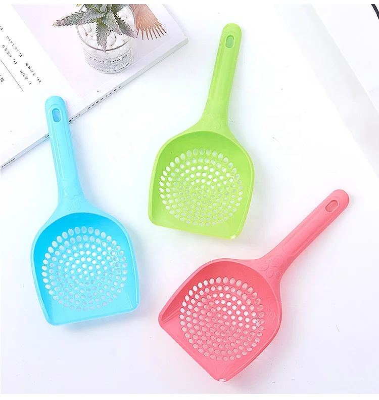 Plastic Litter Scoop Toilet for Cats With Big Hollow Design
