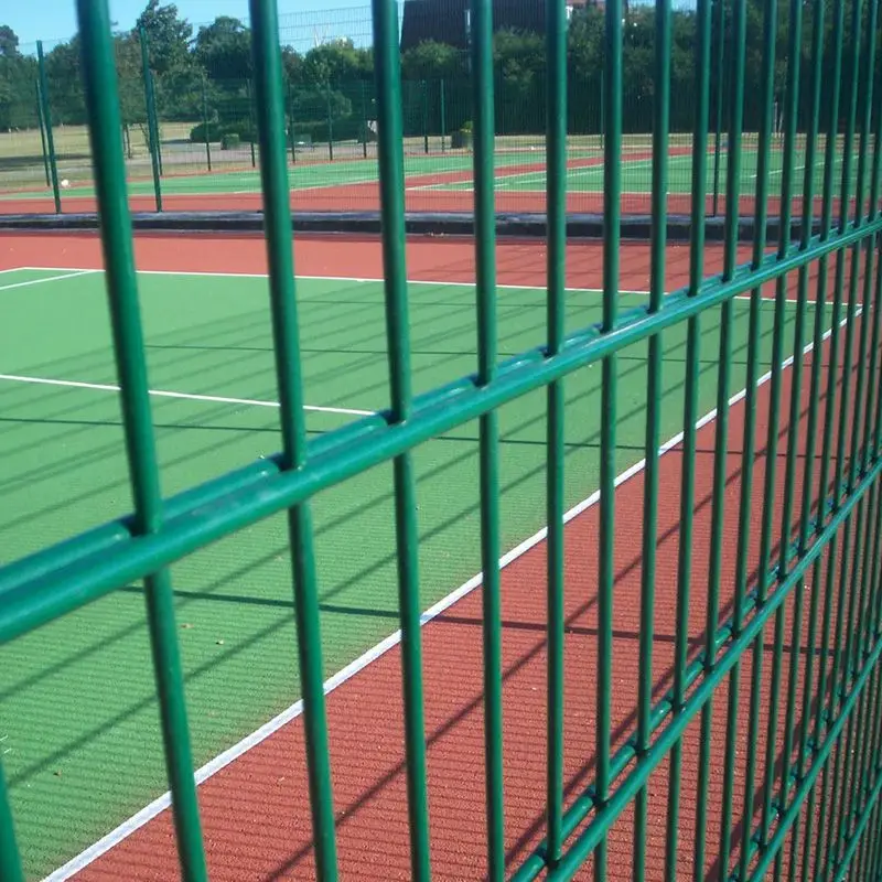 For Germany Custom size 868 Welded Metal Fence Twin Wire Double Rod Wire Mesh Fence