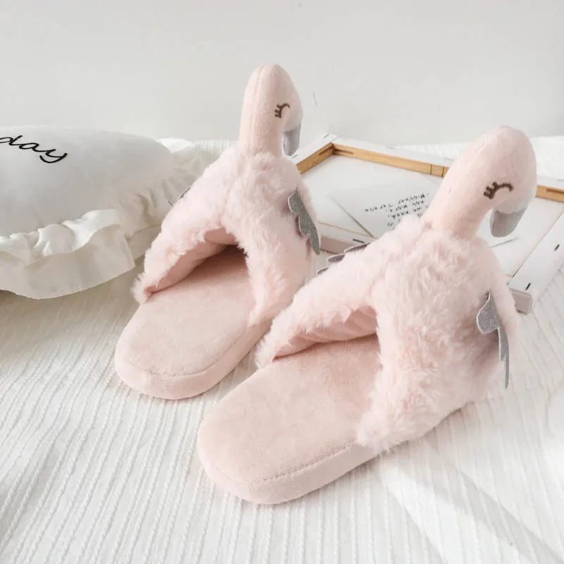 Soft Cute Plush Animal Slipper Flamingo Plush Slippers plush Flamingo parent child slippers