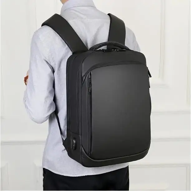 Men`s waterproof laptop backpack with usb charging port high quality travel camping backpack student school bag daypack hot sell