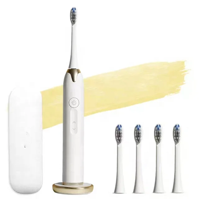 
Wireless Charging Tooth Brush IPX8 Waterproof Soft Bristle Electric Toothbrush 
