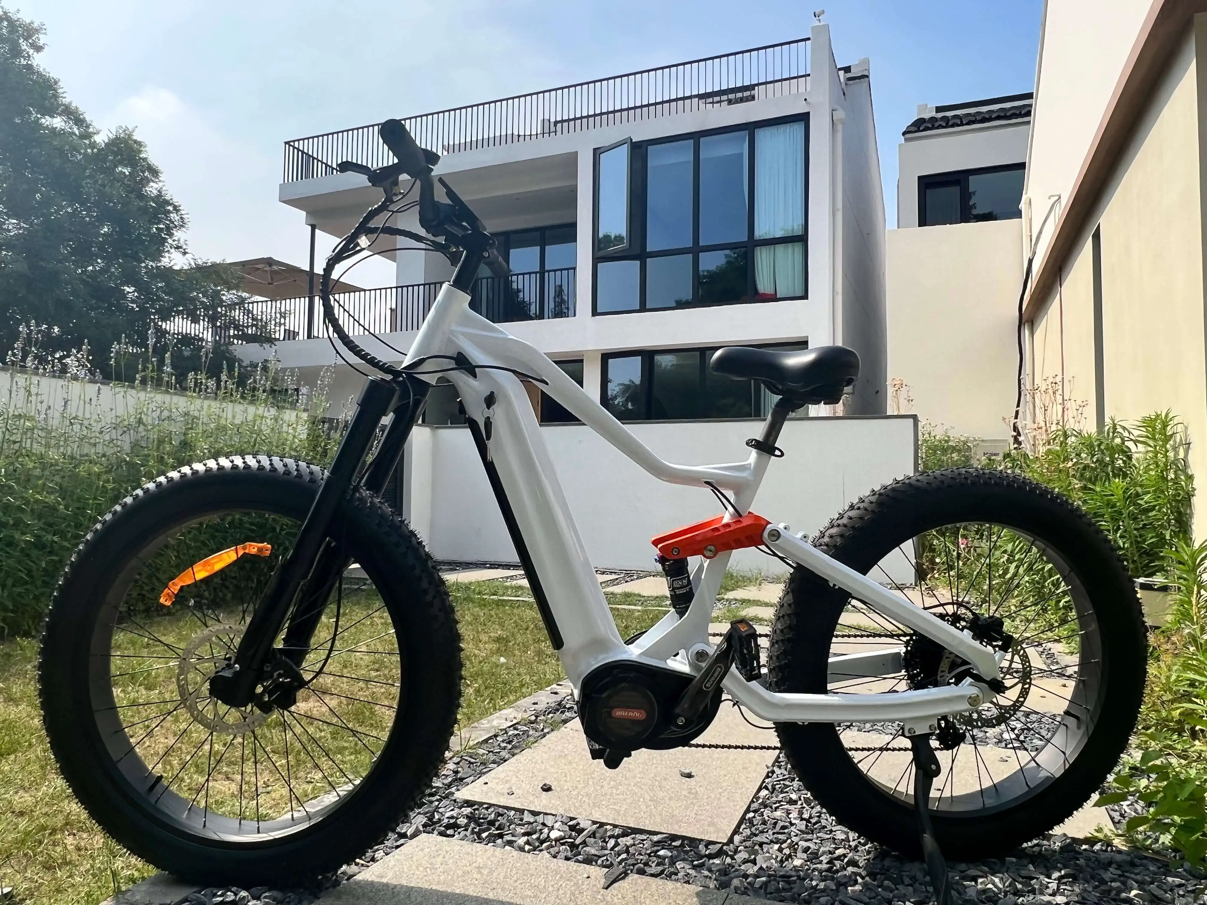 1500w Bafang M620 Electric Bicycle Full Suspension Ebike Mid Drive Motor Aluminum Alloy Fiber Frame Fat Electric Bike