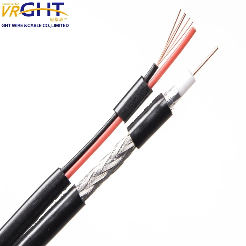 wholesale rg59 video power cable good price CCTV cable composite cable RG59+2c power coaxial