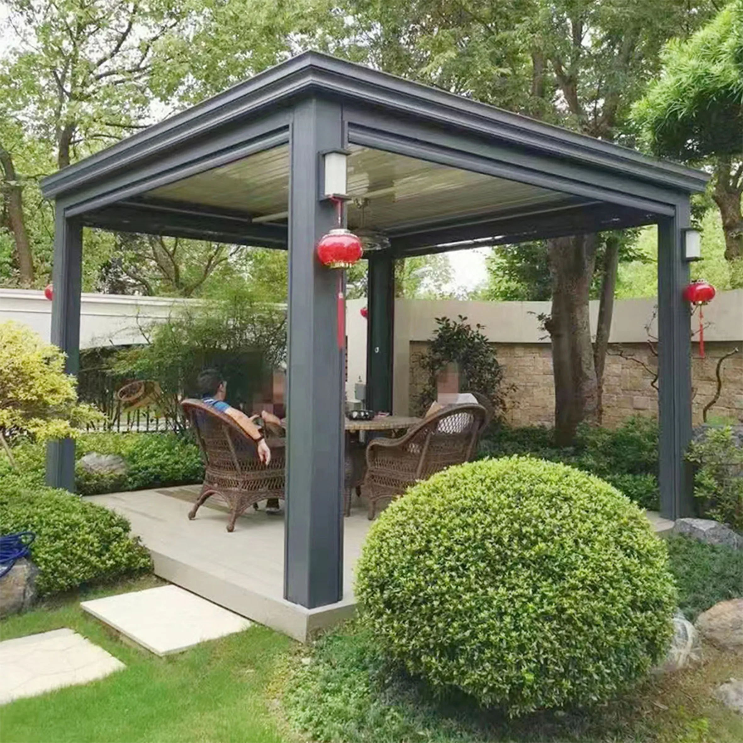 Cheap Price Electric,Waterproof Opening Retractable Roof Outdoor Pergola Retractable Awnings/